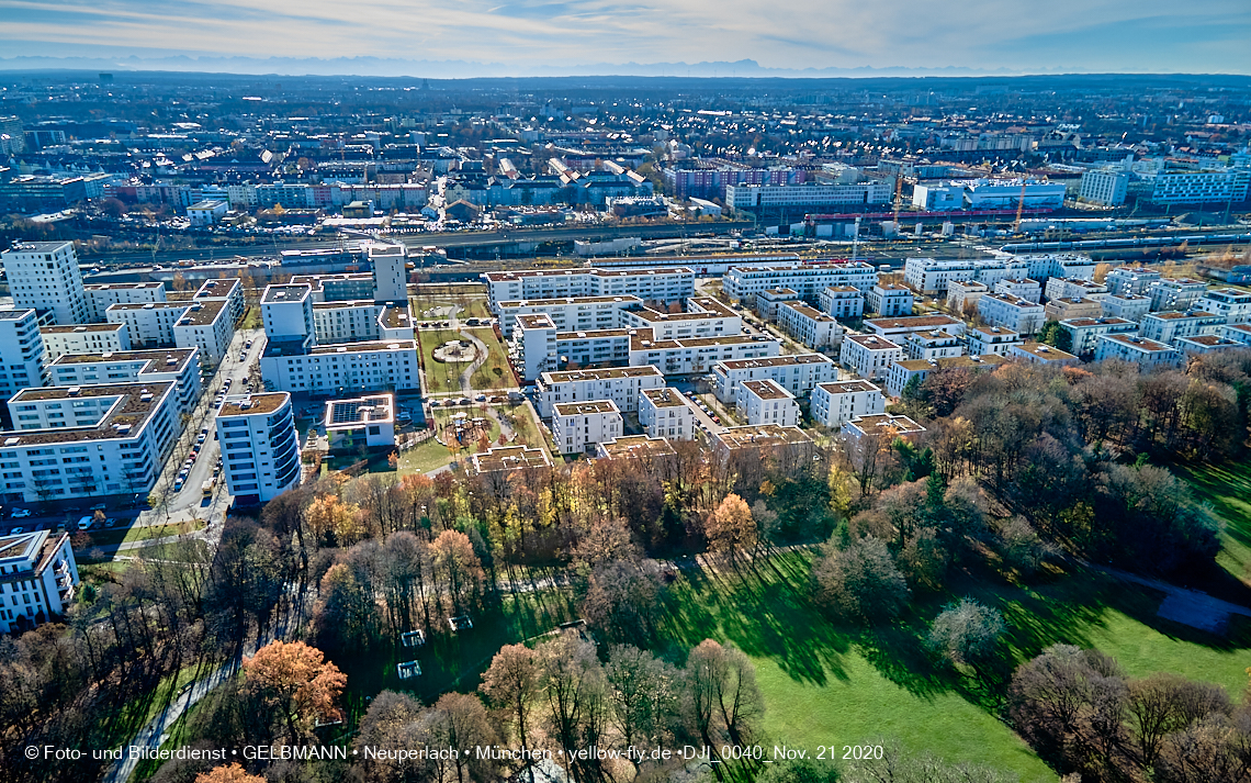 21.11.2020 - Hirschgarten mit Paketposthalle in München